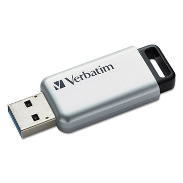Verbatim® Store 'n' Go Secure Pro Usb Flash Drive With Aes 256 Encryption, 16 Gb, Silver freeshipping - TVN Wholesale